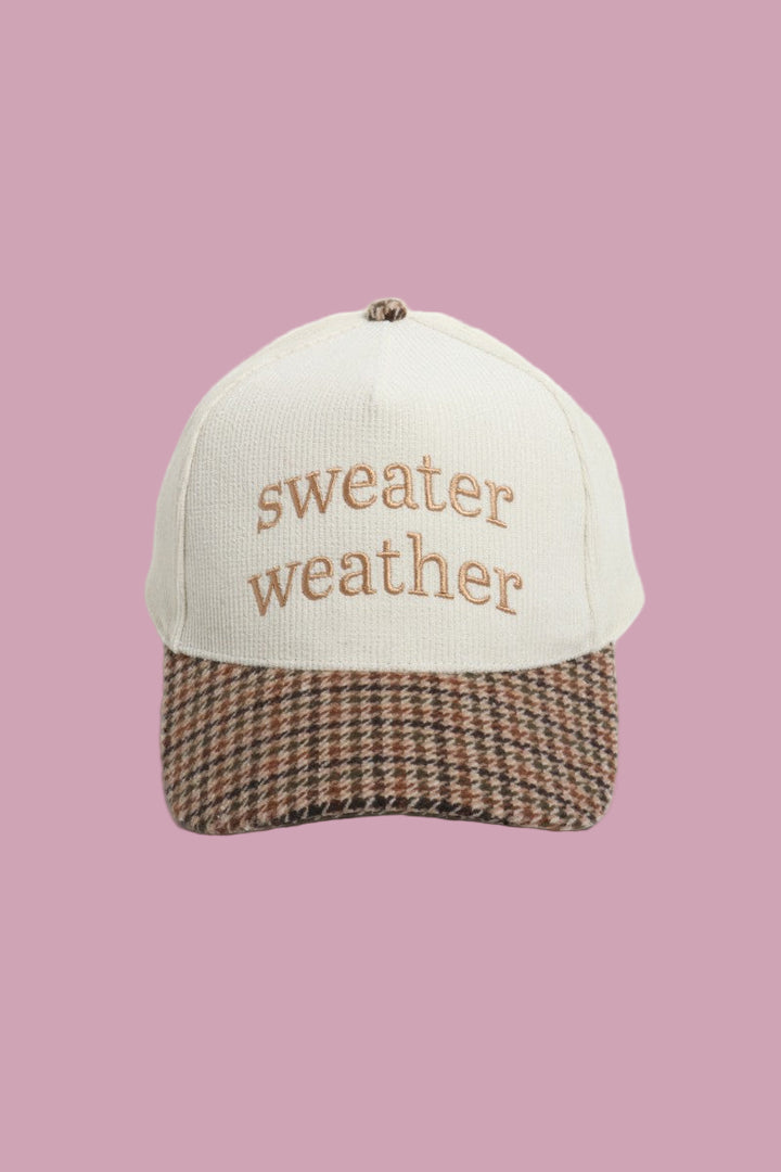 Sweater Weather Plaid Hat