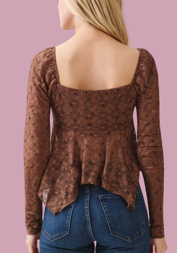 Lace Fly Away Top