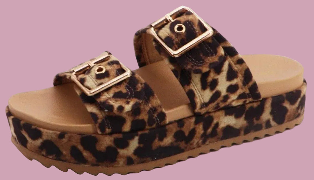 Leopard Platform Sandals