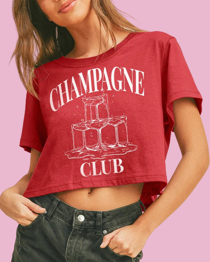 Red Champagne Club Tee