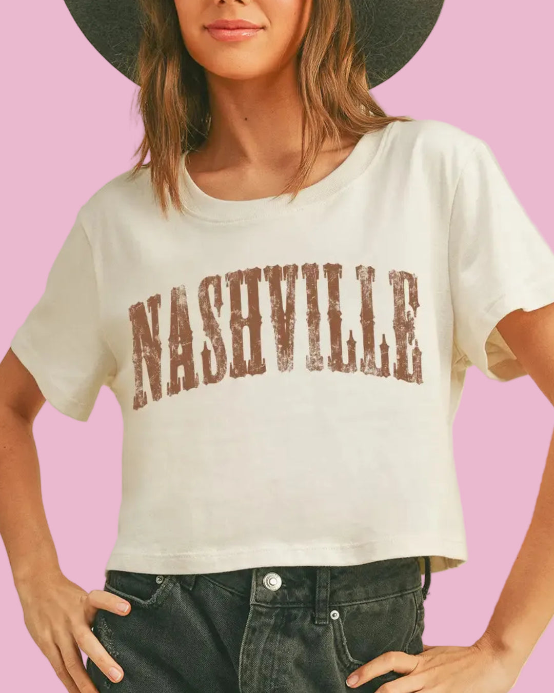 Nashville Crop Tee