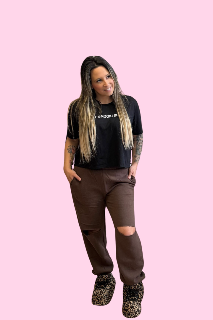 Knee Slit Joggers