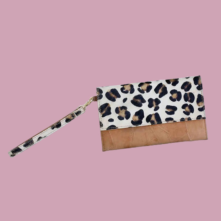 Leopard Hide Wristlet