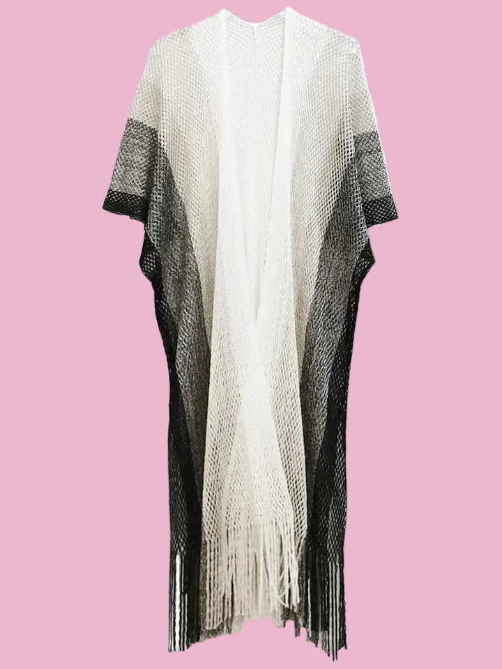 Black Ocean Whisper Kimono