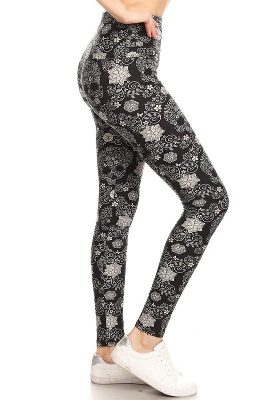 Black White Skull Leggings