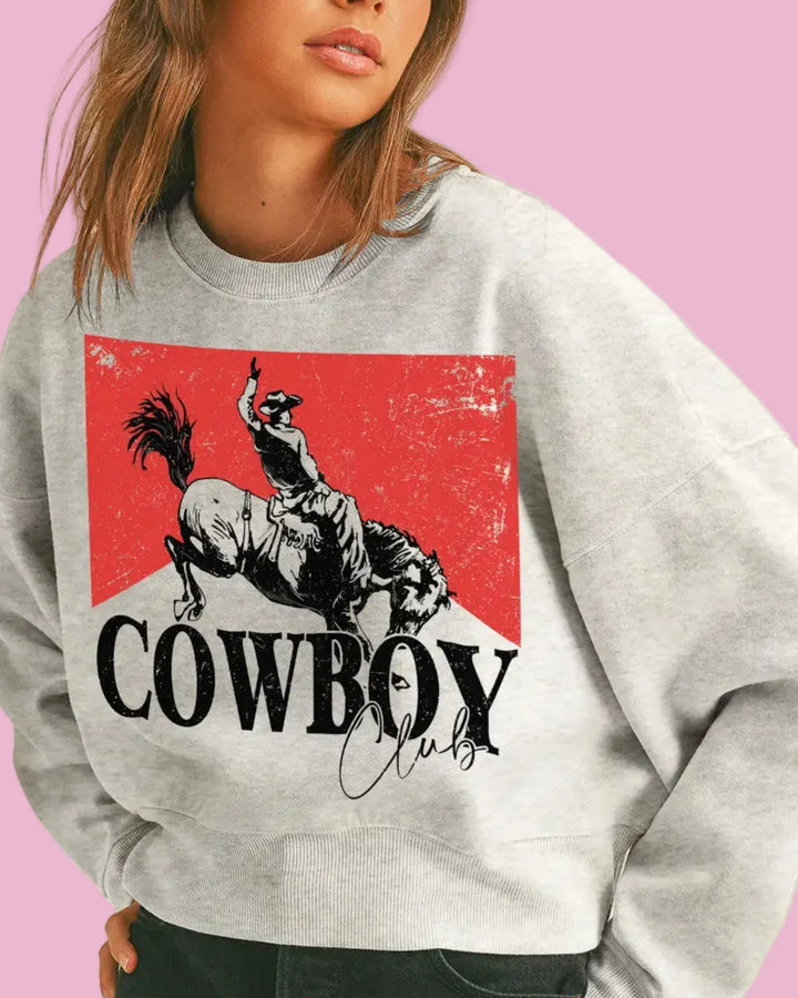 Cowboy Club Crewneck