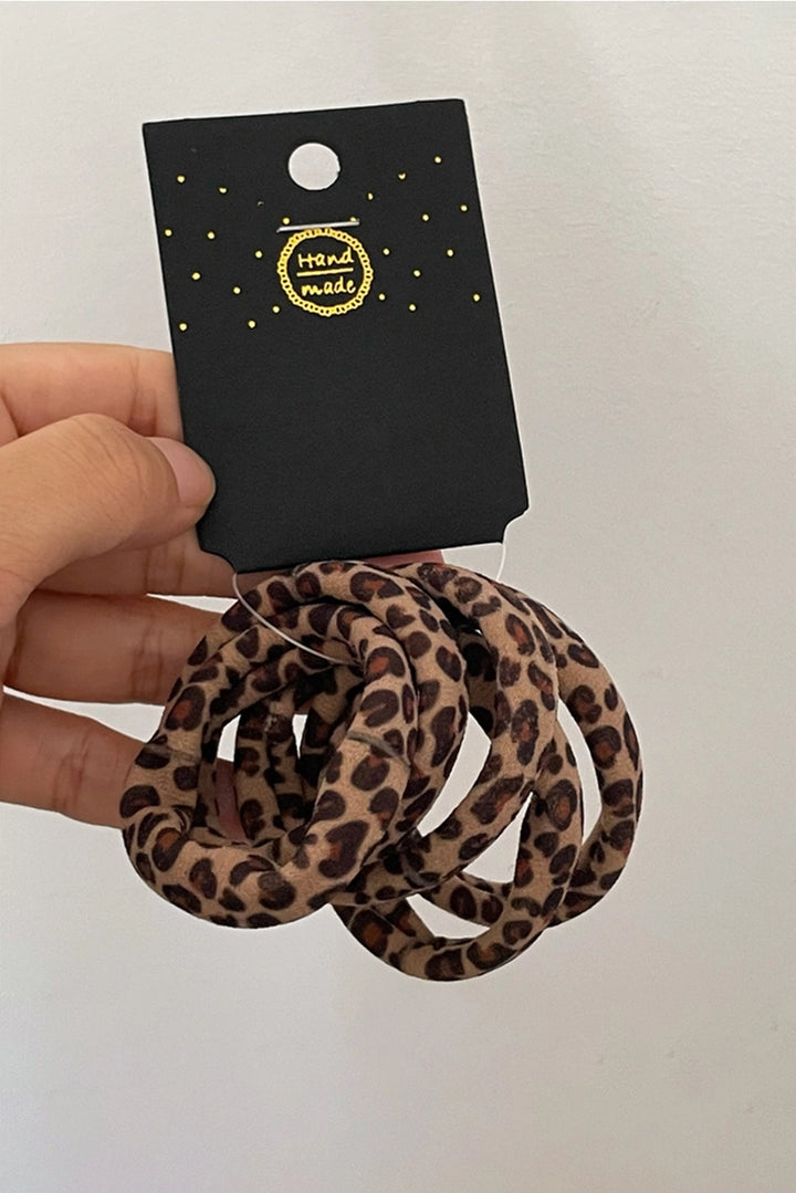 Leopard Hair Tie Set