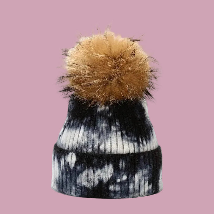 Tie Dye Pom Beanie