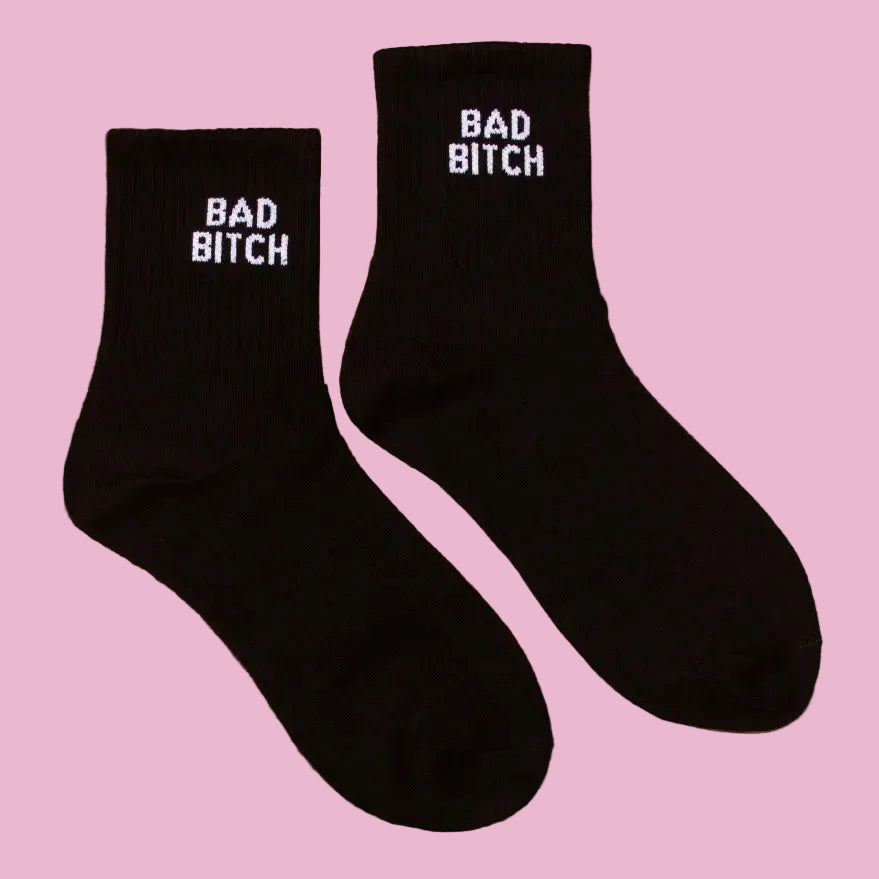 Black Bad Bitch Ankle Socks