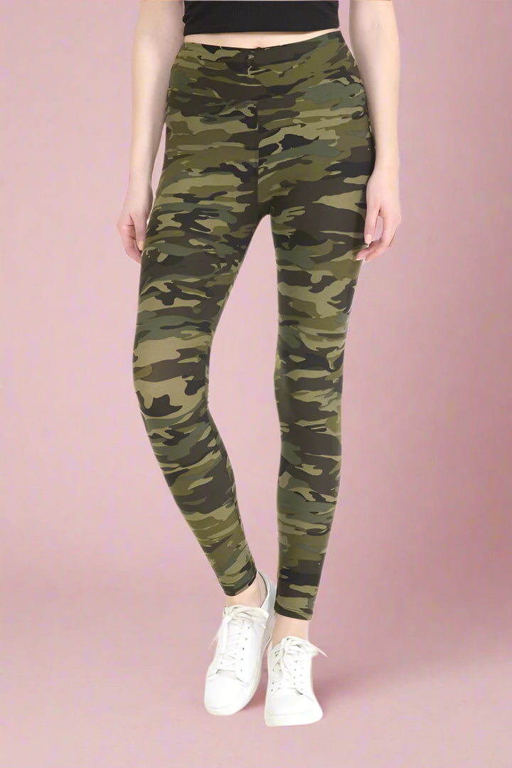Plus Dark Camo Leggings