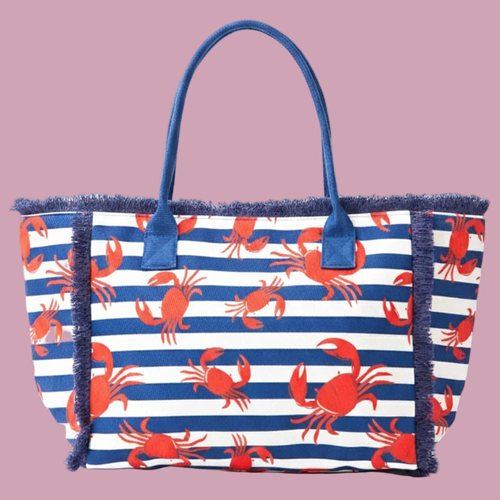 Beachside Crab Beach Tote