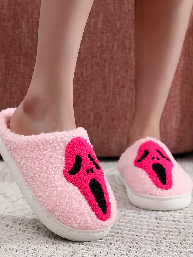 Pink Ghostface Slippers