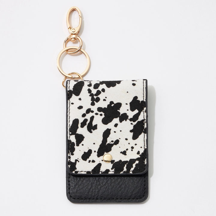 Animal Print Card Holder Keychains