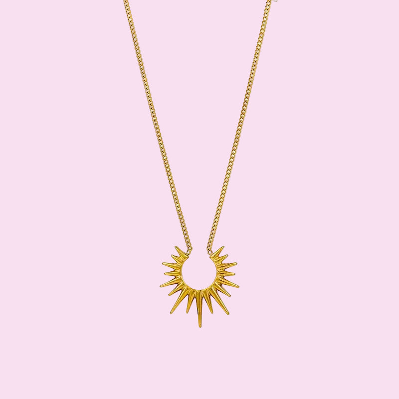 Solar Glow Pendant Necklace