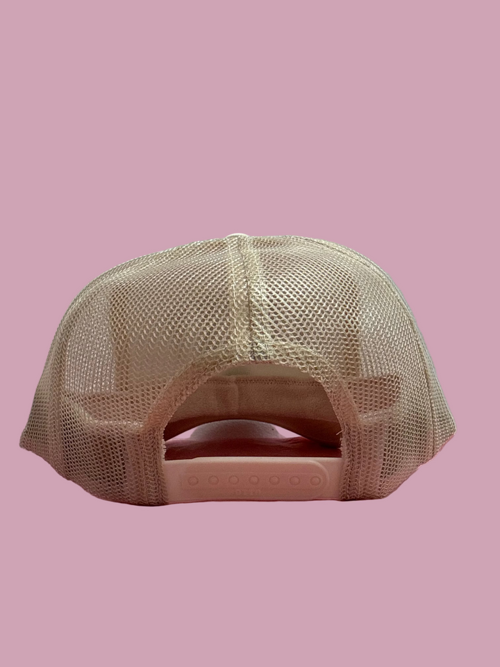 Beige Lucky Trucker Hat