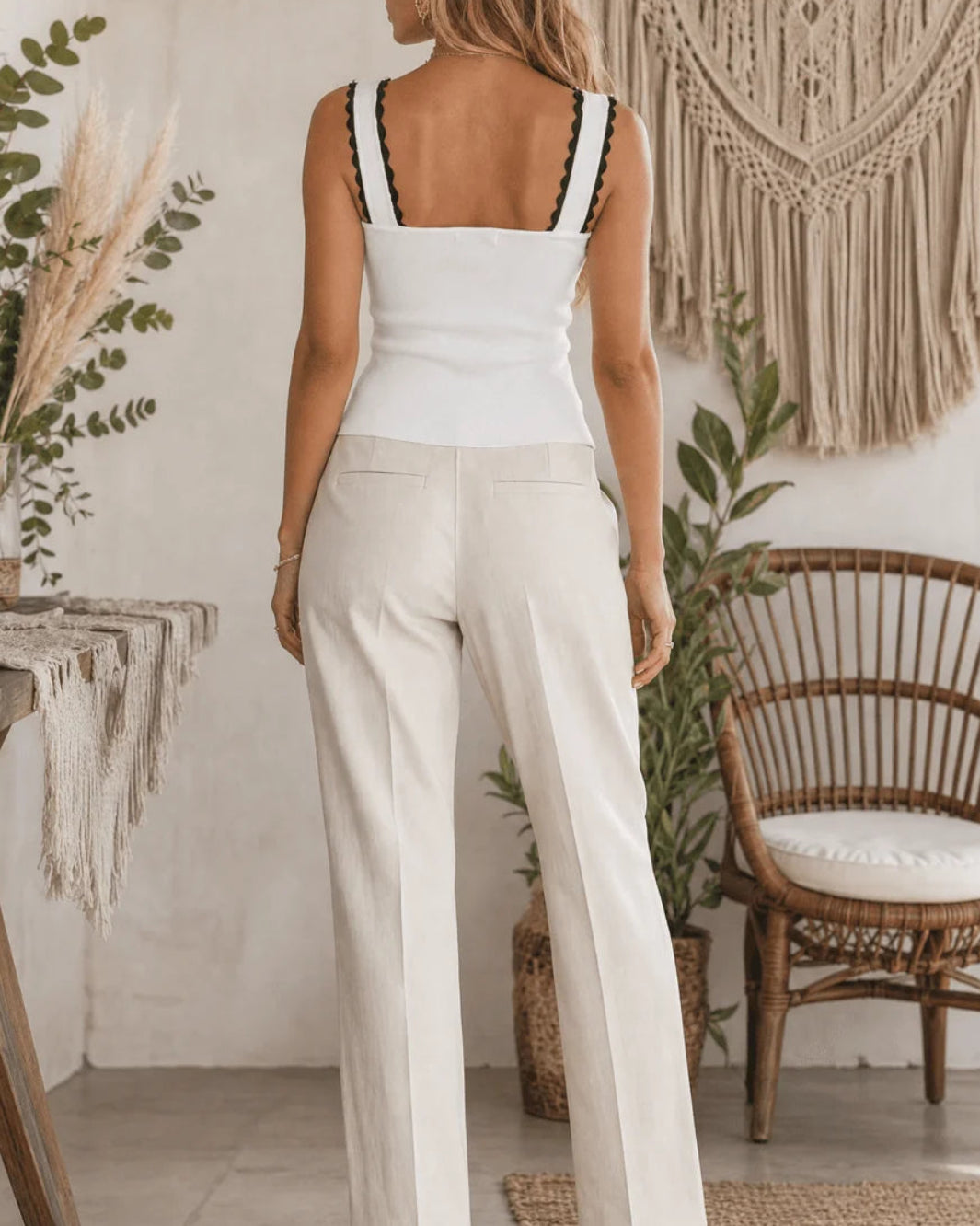 Ivory Pearl Trim Tank