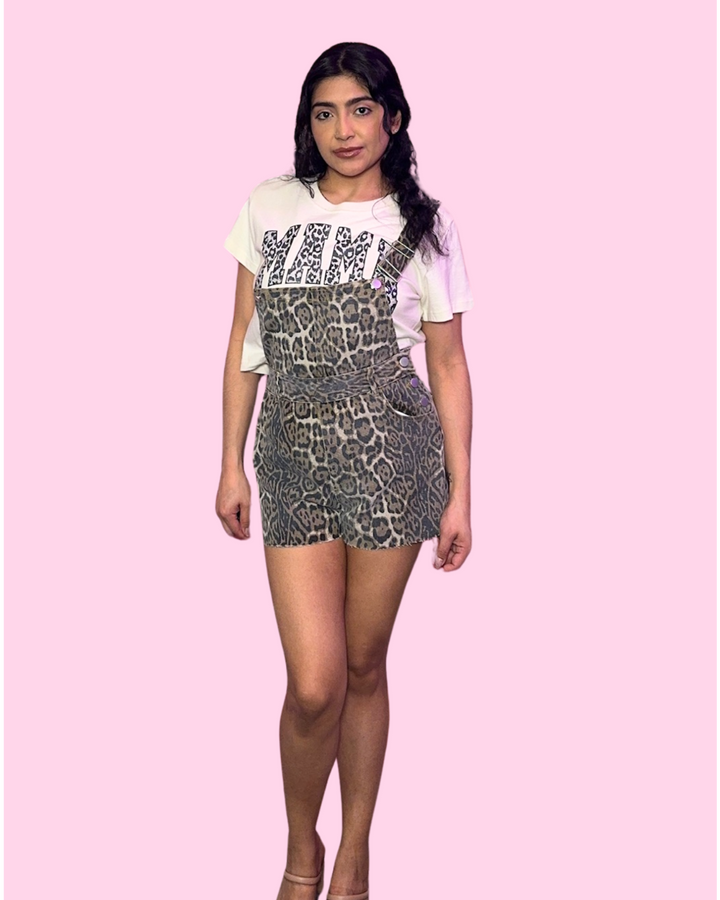 Leopard Shorts Overall