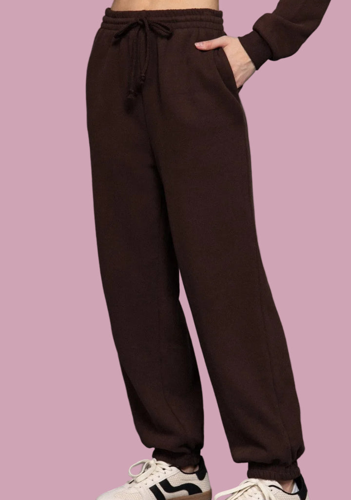 Soft Elastic Waist Joggers