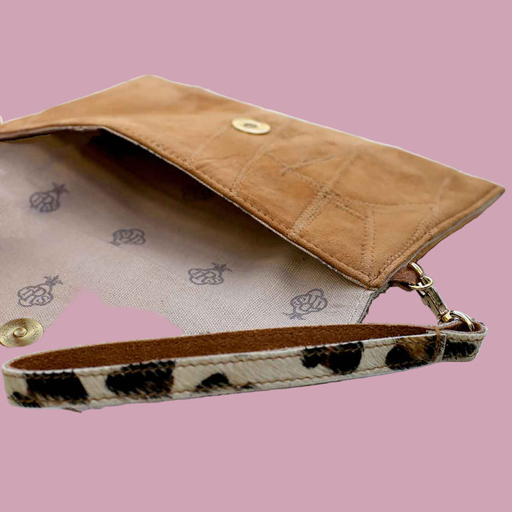 Leopard Hide Wristlet