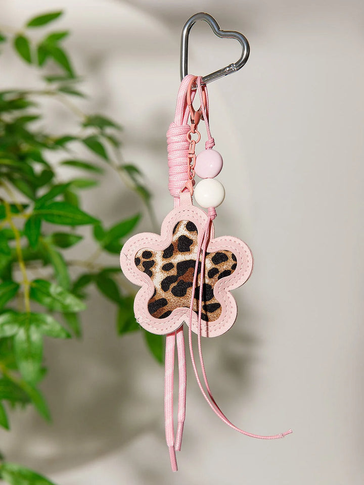 Leopard Flower Keychain