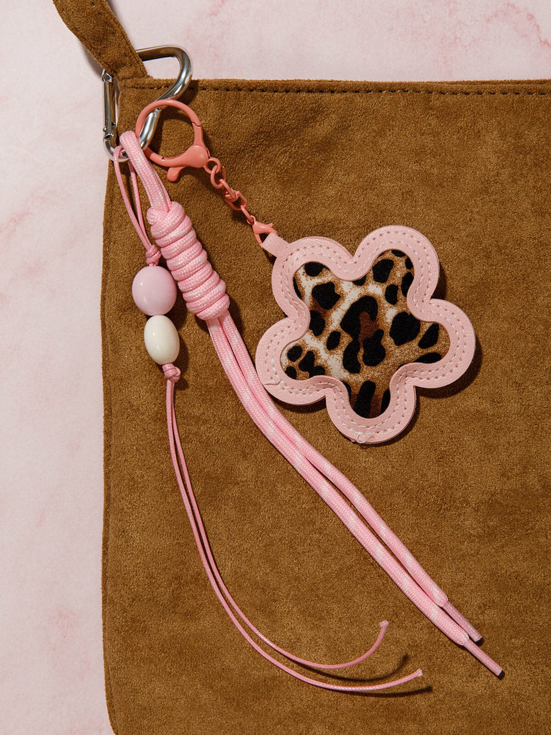 Leopard Flower Keychain