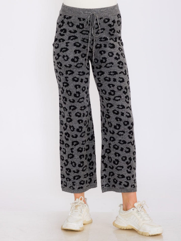 Leopard Wide Leg Lounge Pants