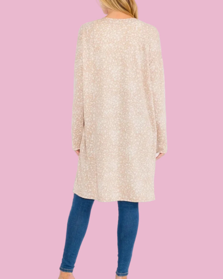 Sand Leopard Cardigan