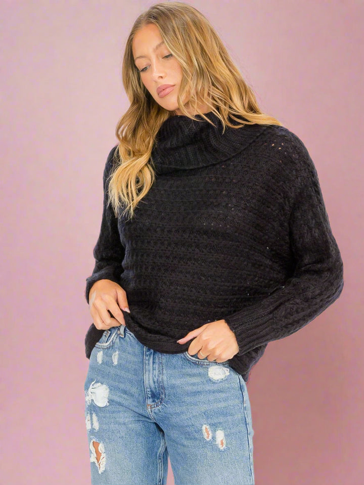 Turtleneck Knit Sweater