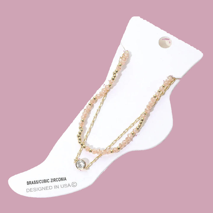 Stone Accent Anklet