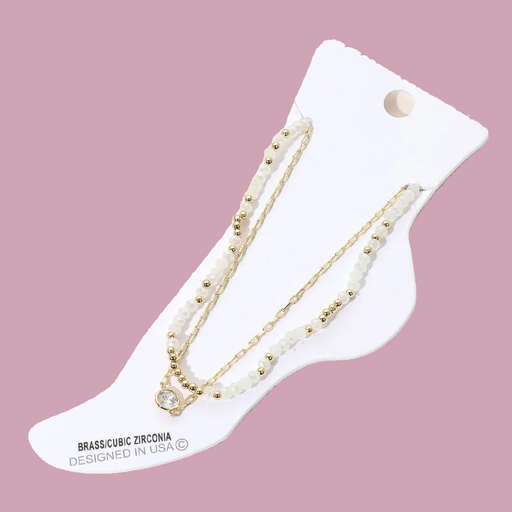 Golden Glow Anklet