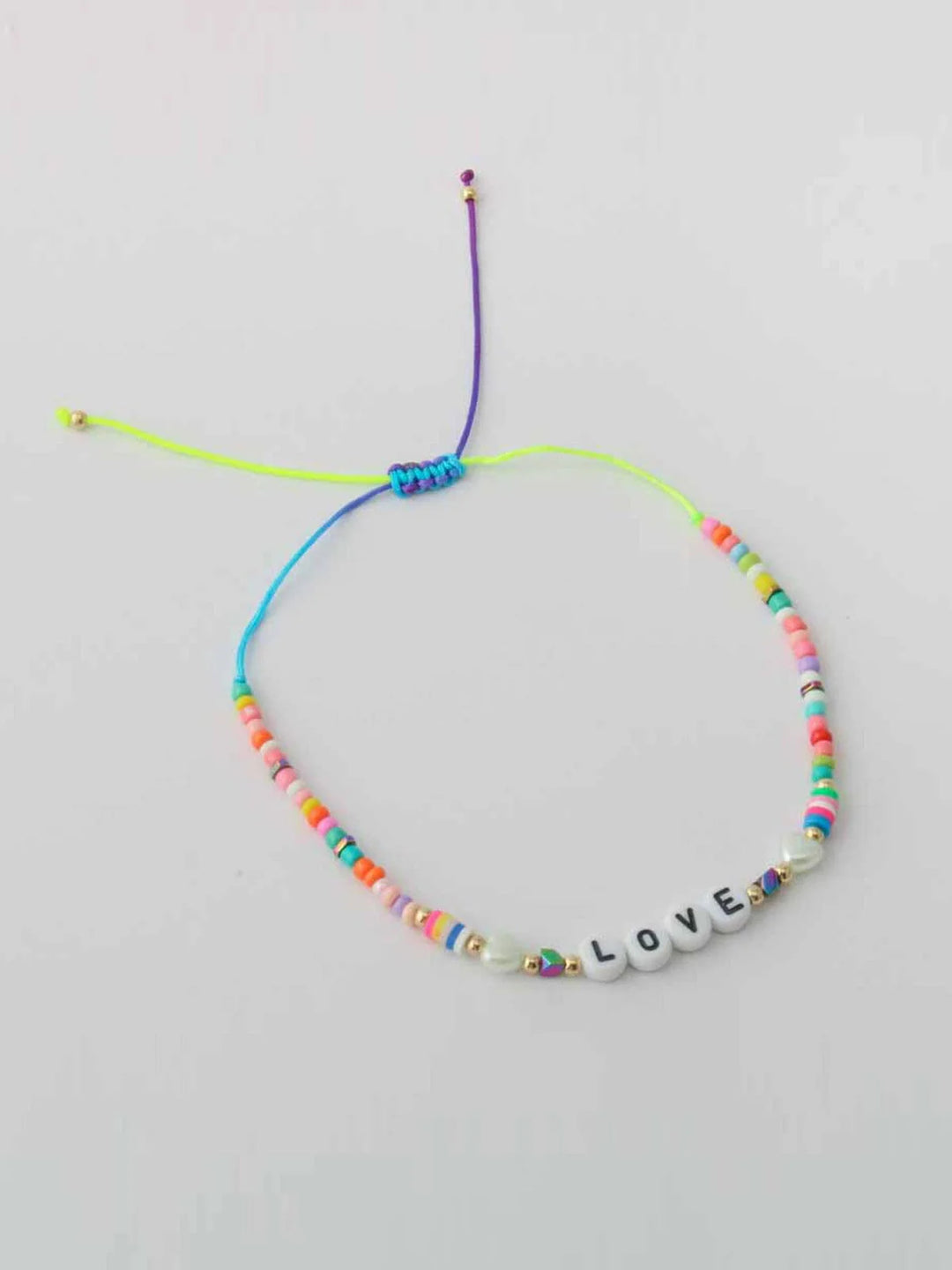 Multicolored Love Anklet