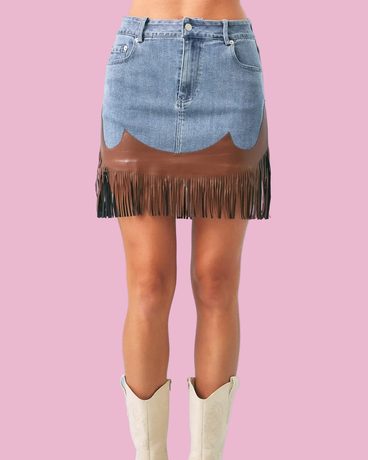 Lasso Fringe Skirt