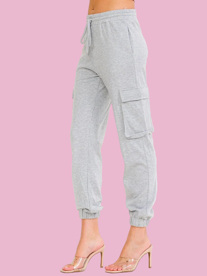 Gray Cargo Joggers