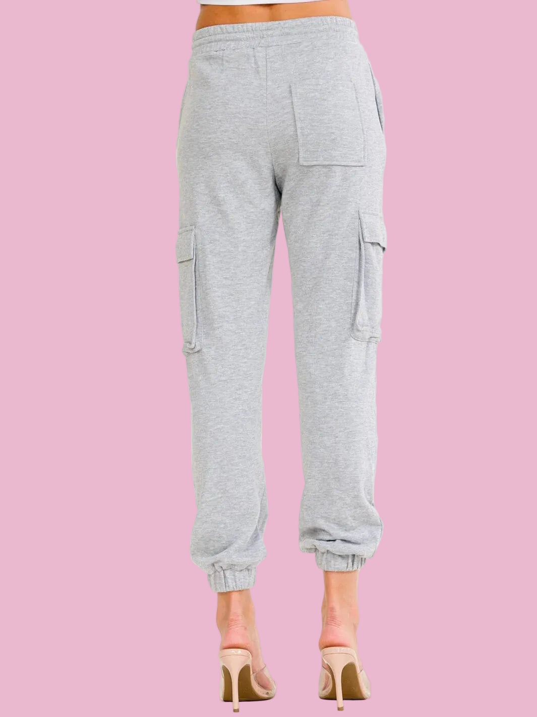 Gray Cargo Joggers