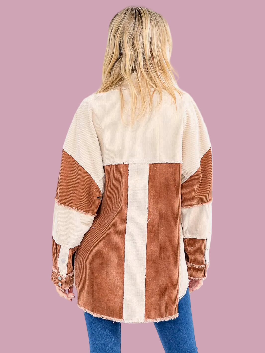Toffee & Cream Oversized Shacket