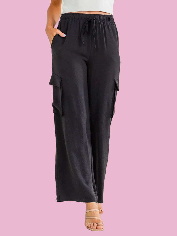 Black Lightweight Cargo Pants