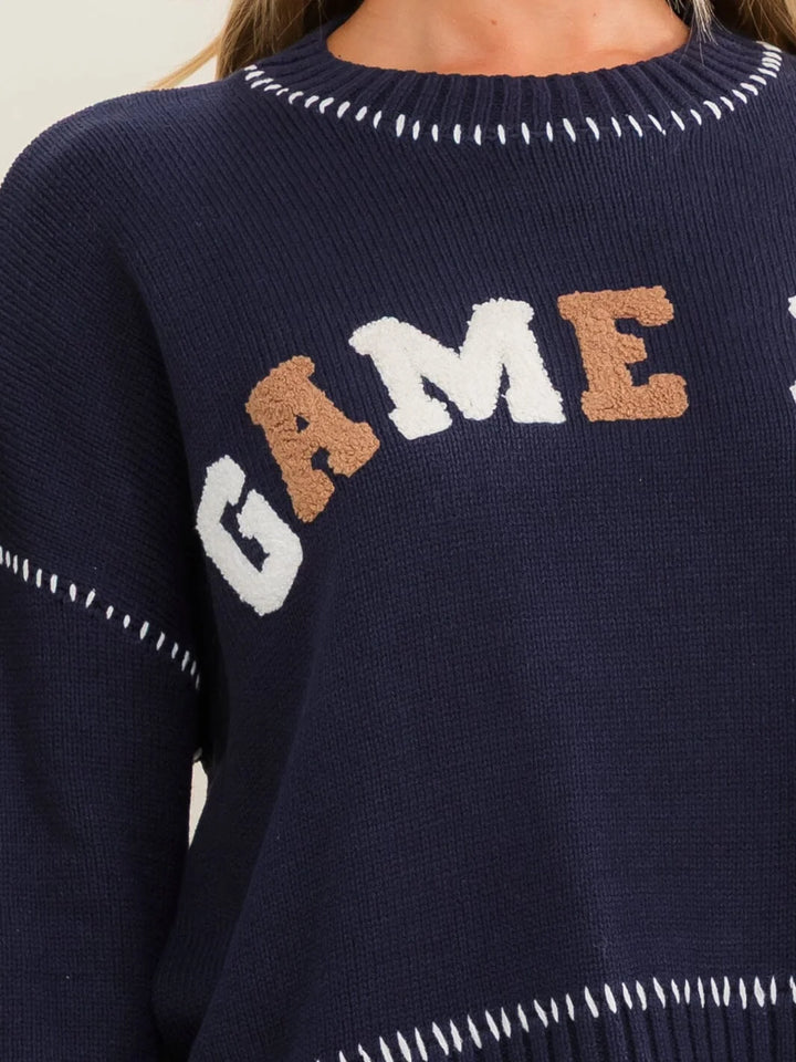 Game Day Crop Sweater