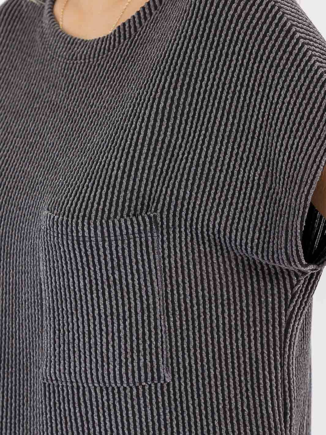 Ribbed Pocket Tee
