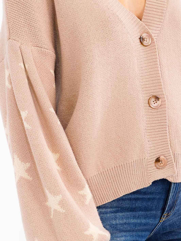 Star Sleeve Cardigan
