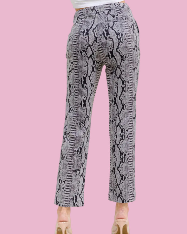 Snake Print Pants