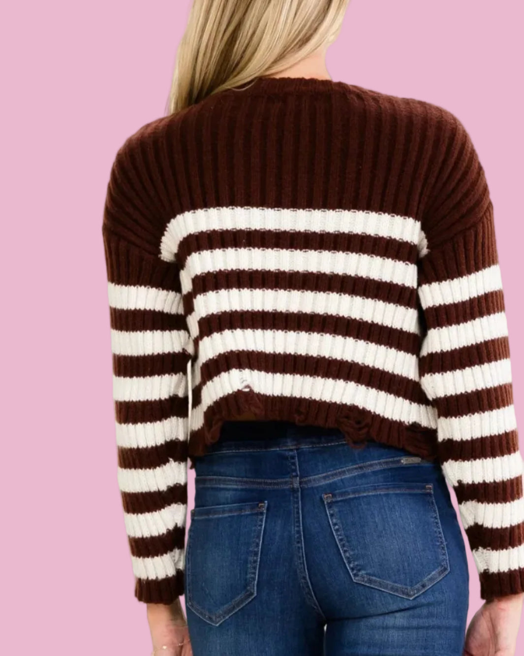 Brown Striped Sweater