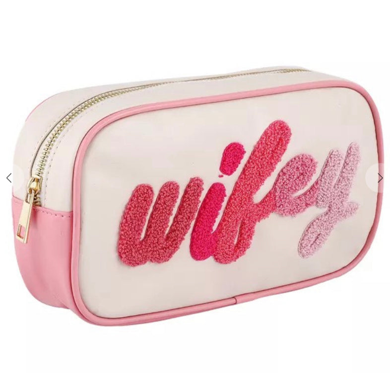 Pink Wifey Cosmetic Bag