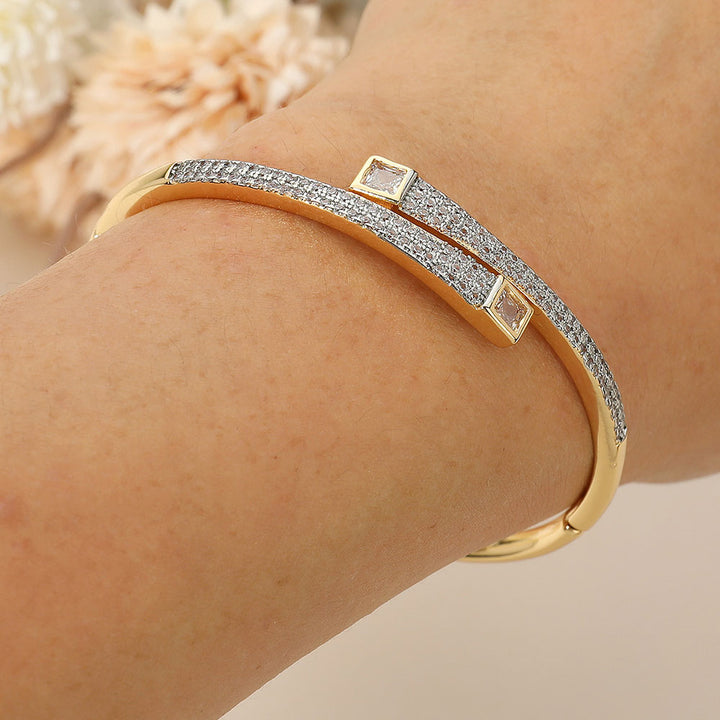 Gold Stone Wrap Bracelet