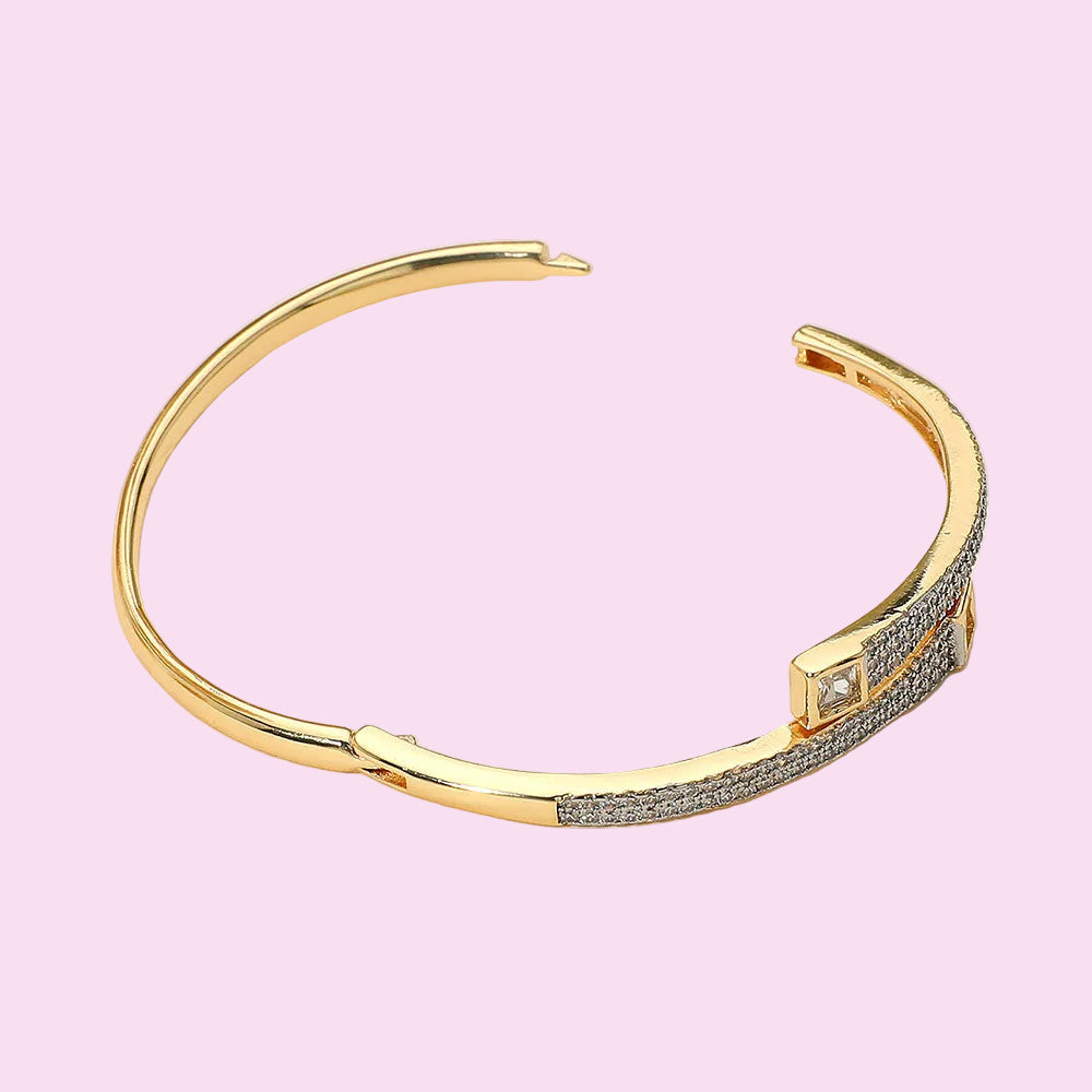 Gold Stone Wrap Bracelet