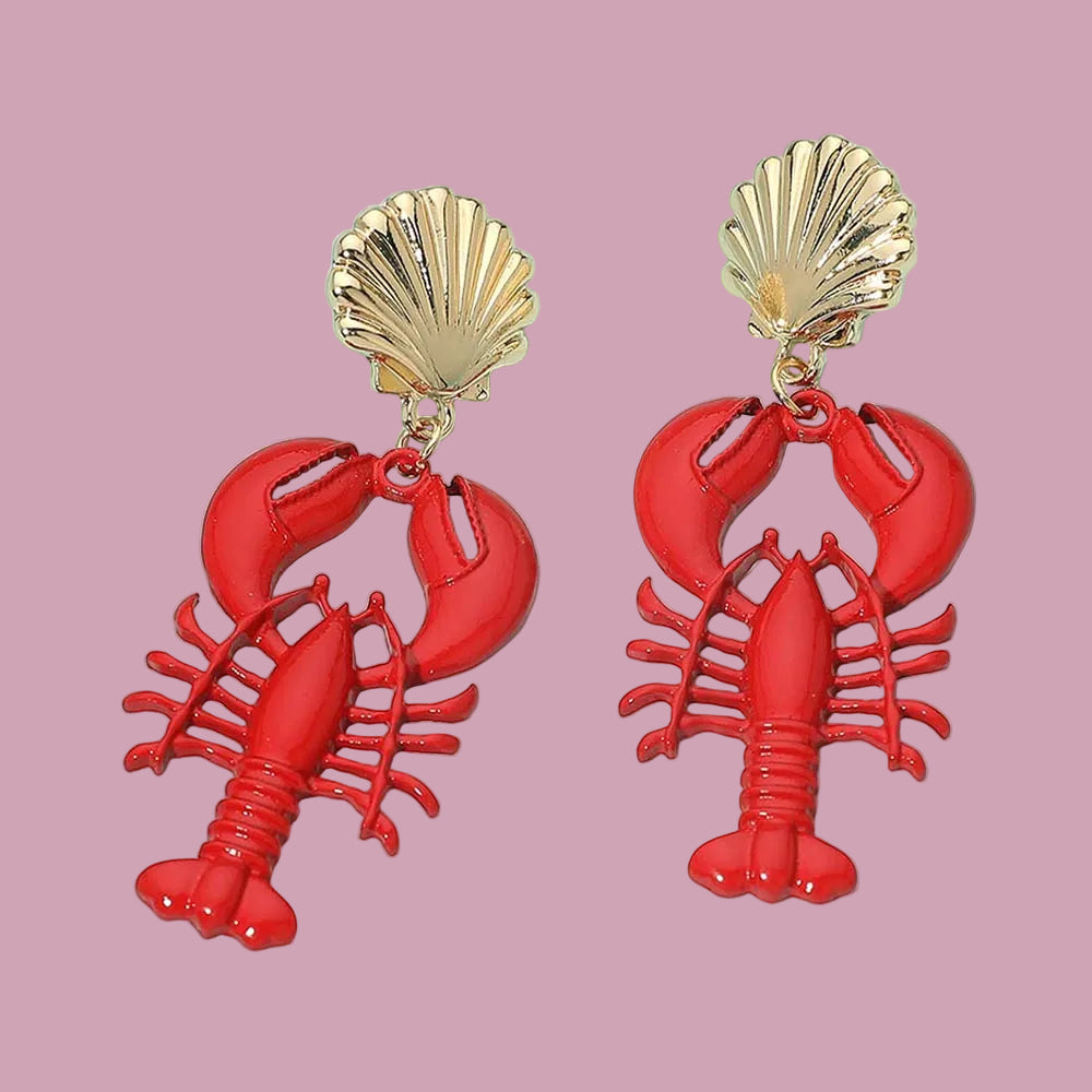 Lobster Dangle Earrings