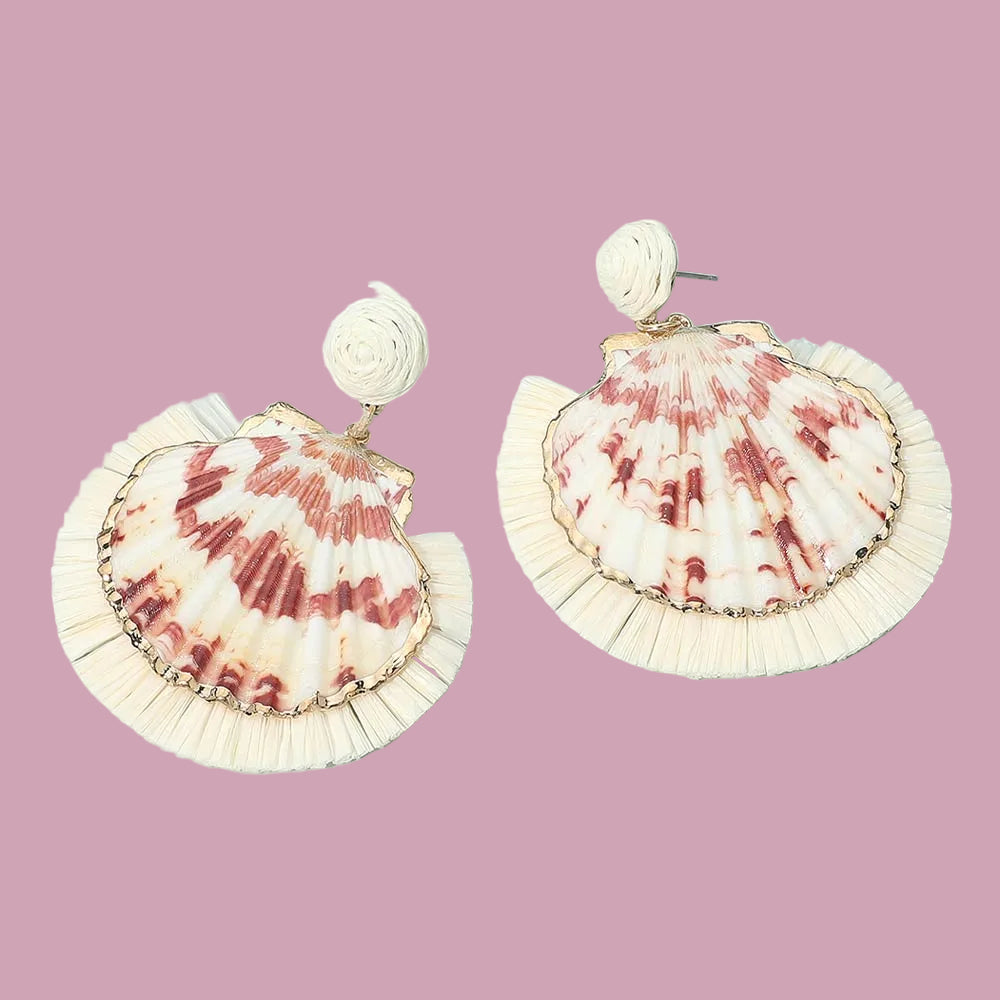 Fringe Seashell Earrings