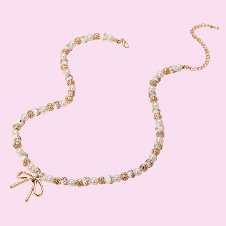 Sweet Bloom Bow Necklace