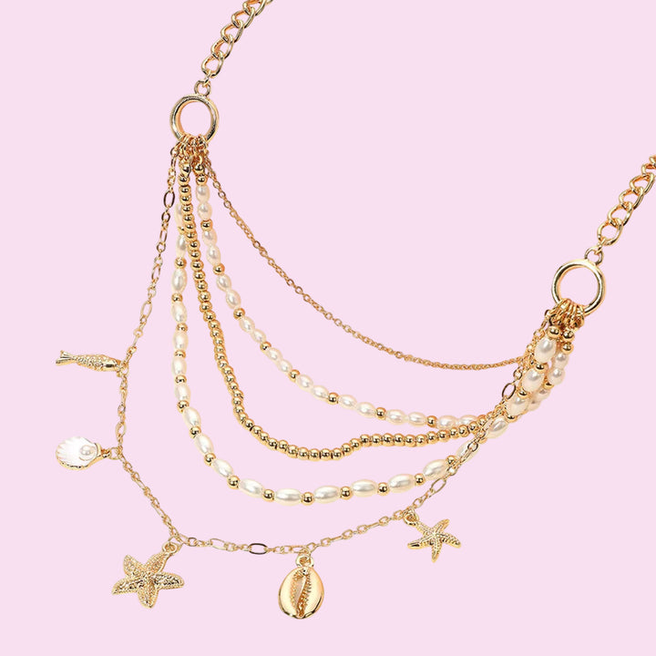 Golden Sea Layered Necklace