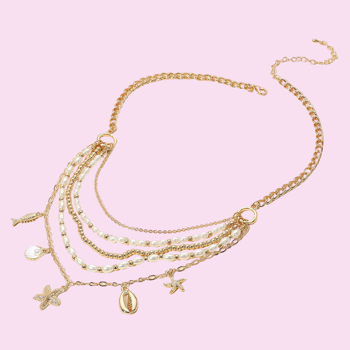 Golden Sea Layered Necklace