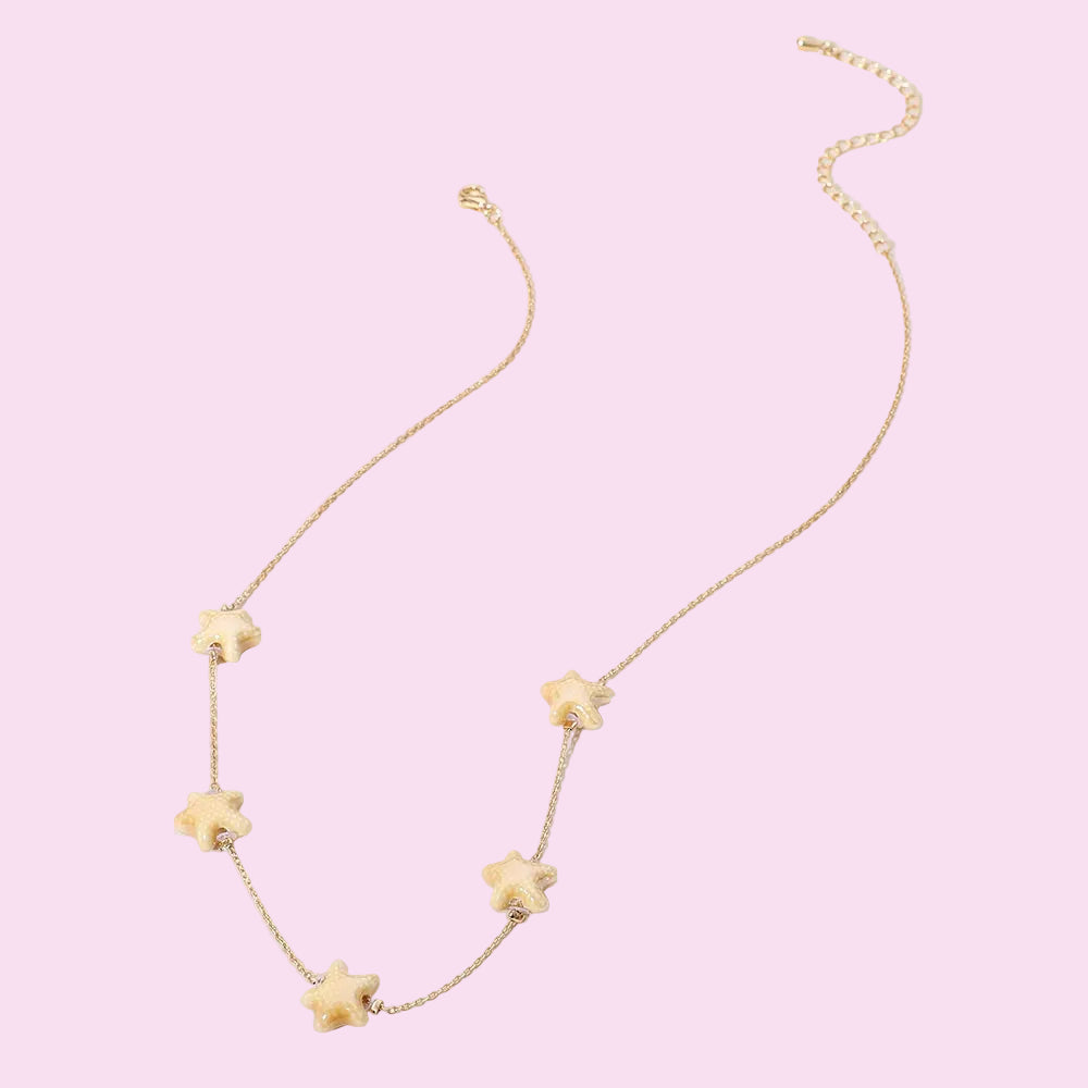 Gold Starfish Necklace